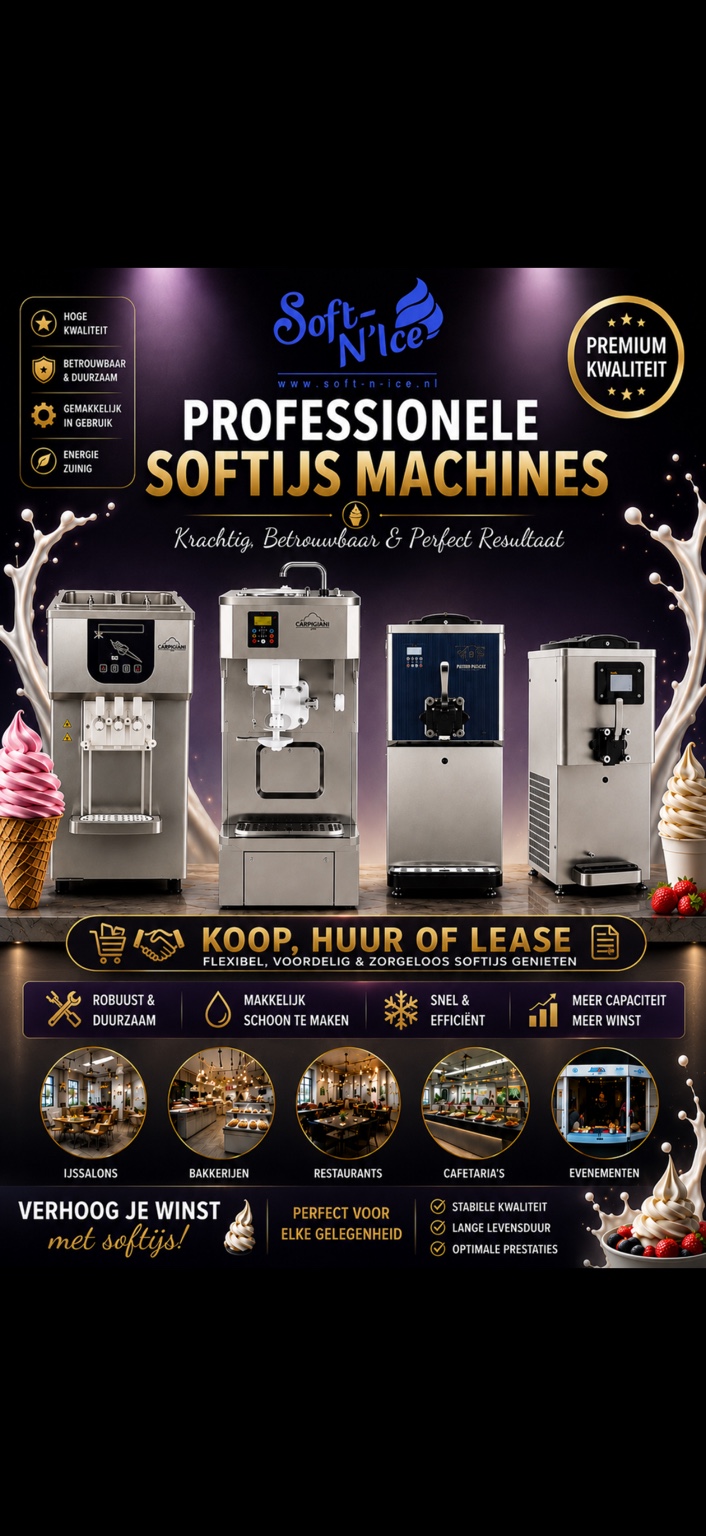 Softijsmachine tafelmodel 220V